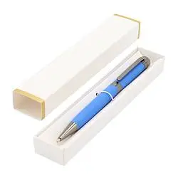 Ручка Senator в коробке Cradle белой с позолотой