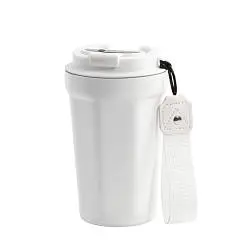 Термостакан "Legend" 390 мл с индикацией температуры, покрытие пудра, черный #