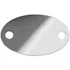 Шильдик металлический Alfa Oval, 1,5х2,5 см