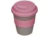 Стакан с силиконовой крышкой Café, розовый