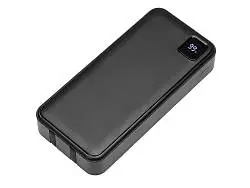 Внешний аккумулятор со встроенными кабелями Фрэйм Про, быстрая зарядка, 20000мач