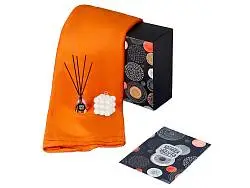 Подарочный набор Re:y. Cocoon с пледом, свечой и диффузором