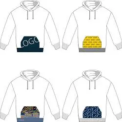 Вязаный карман-кенгуру на заказ Рaosy, 20х37 см