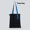 Шоппер Superbag black (чёрный с синим)