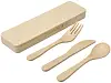 Набор столовых приборов Bamberg из бамбукового волокна,  мятный