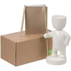 Набор Green Office — Funky Headman, коробка: 22х10,5х11,5 см; фигурка: фигурка: 19,5 см; блокнот: 9,3x12,5 см