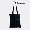 Шоппер Superbag black (чёрный с синим)