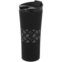 Термостакан Hard Work Black, высота 20,5 см, диаметр 8,5 см; упаковка: 21x9x8,8 см