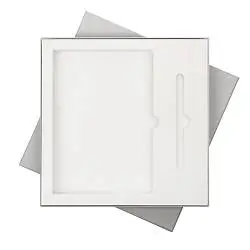 Подарочная коробка с ложементом для ежедневника и ручки, черная