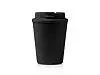 Стакан OKLAN/ОКЛАН с полипропиленовым корпусом и крышкой, черный