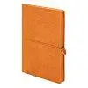 Ежедневник недатированный Fusion, А5, оранжевый, кремовый блок в линейку
