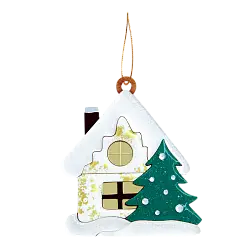 Ёлочная игрушка Домик 